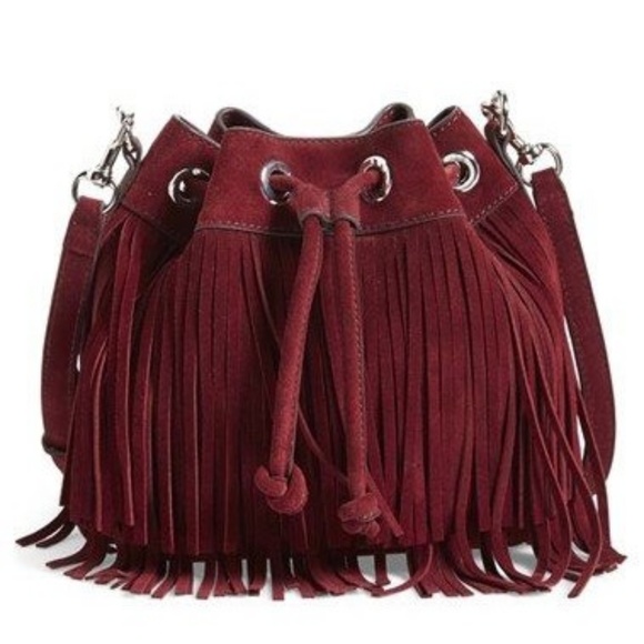 Rebecca Minkoff Handbags - Rebecca Minkoff Fringe Fiona Bucket Crossbody Bag